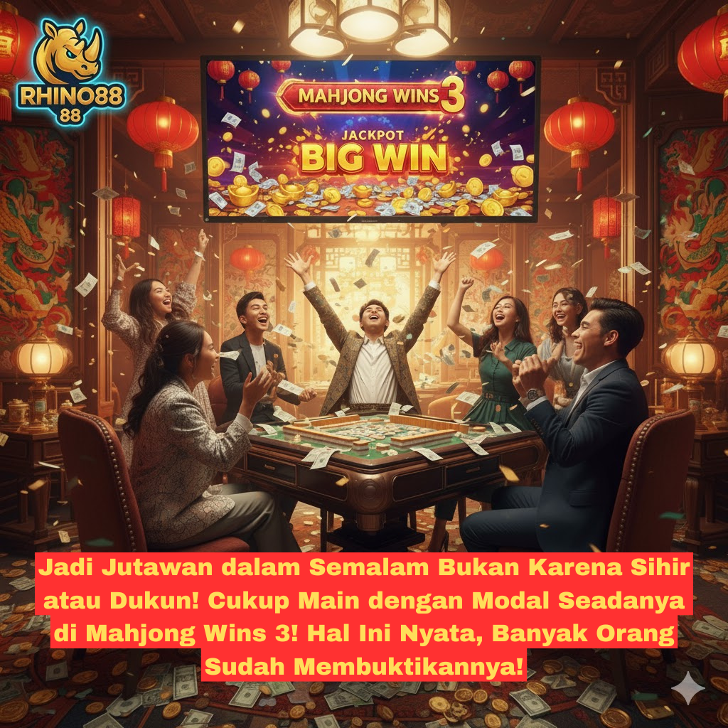 Jadi Jutawan dalam Semalam Bukan Karena Sihir atau Dukun! Cukup Main dengan Modal Seadanya di Mahjong Wins 3! Hal Ini Nyata, Banyak Orang Sudah Membuktikannya!